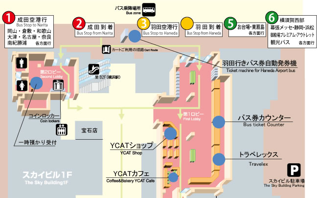 横浜駅（YCAT　6番乗り場） map